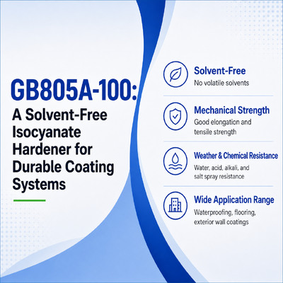 GB805A-100: สารทำให้แข็งตัวแบบไอโซไซยาเนตไร้ตัวทำละลายสำหรับระบบการเคลือบที่ทนทาน