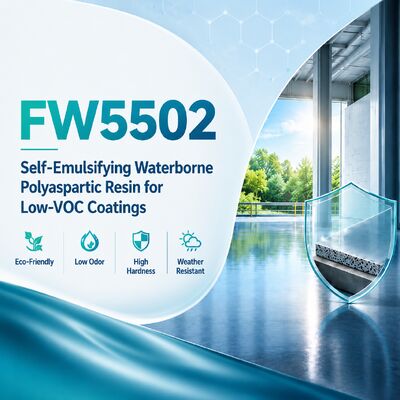 FW5502: เรซินโพลีแอสปาร์ติกในน้ำที่อิมัลชันในตัวสำหรับการเคลือบที่มีสาร VOC ต่ำ